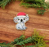 Koala with Santa Hat