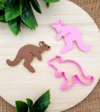 New Kangaroo (Stamp Set) Emboss 3D Printed Cookie Stamp + 3D Printed Cookie Cutter
