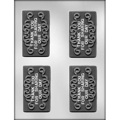 Thank You for Sharing Bar Chocolate Mould