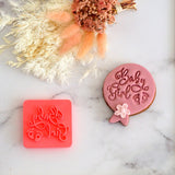 Baby Girl Emboss 3D Printed Cookie Stamp