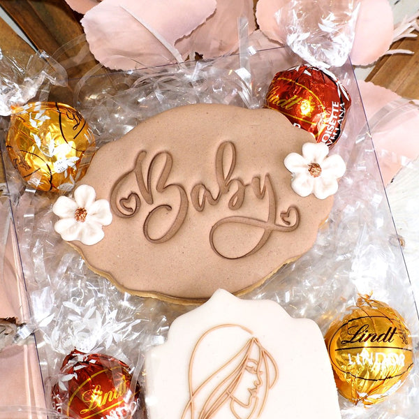 Baby (Bold Script) Emboss 3D Printed Cookie Stamp