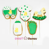Baby Shower 5pce Stainless Steel Cookie Cutter Pack