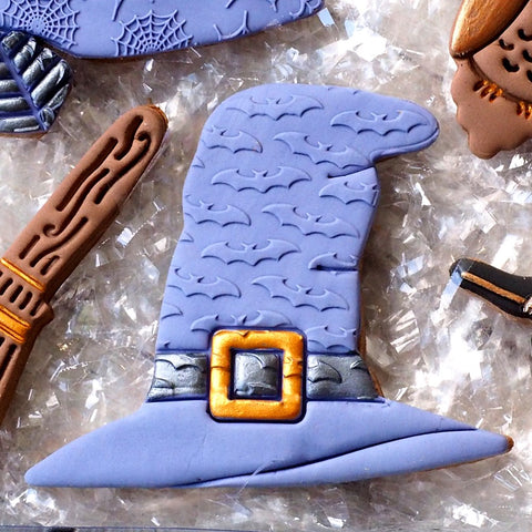 Bats Background Raise It Up / Deboss Cookie Stamp