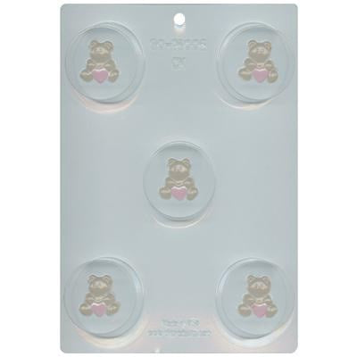 Bear with Heart Cookie "Oreo" Chocolate Mould or Soap Mould
