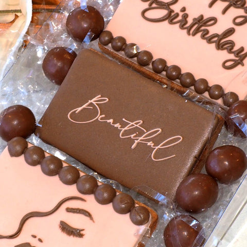 Saying  "Beautiful" Raise It Up / Deboss Cookie Stamp