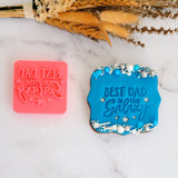 Best Dad in the Galaxy Emboss 3D Printed Cookie Stamp