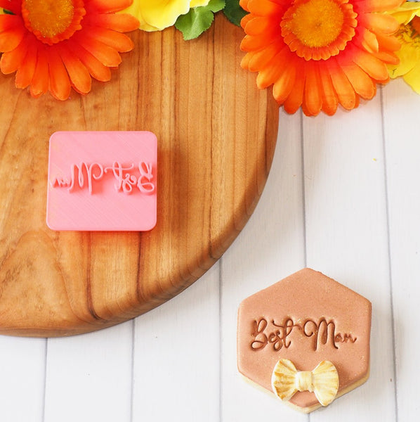 Best Man Emboss 3D Printed Cookie Stamp
