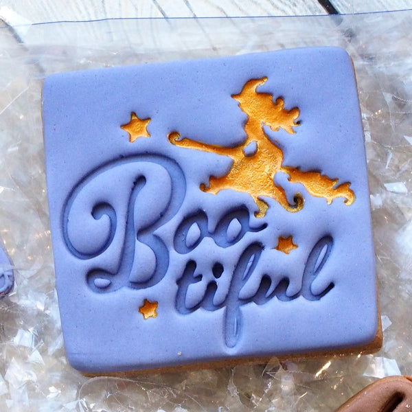 Bootiful Emboss 3D Printed Cookie Stamp