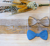 Bowtie (Stamp Set) Raise It Up / Deboss Cookie Stamp + Stainless Steel Cookie Cutter