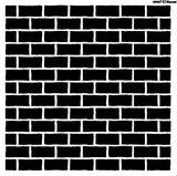 Brick Wall Cookie Stencil