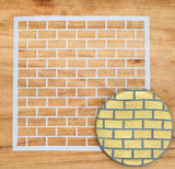 Brick Wall Cookie Stencil