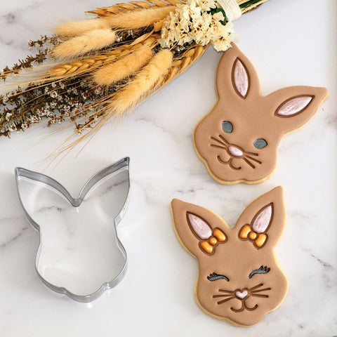 Bunny Face Stainless Steel Cookie Cutter