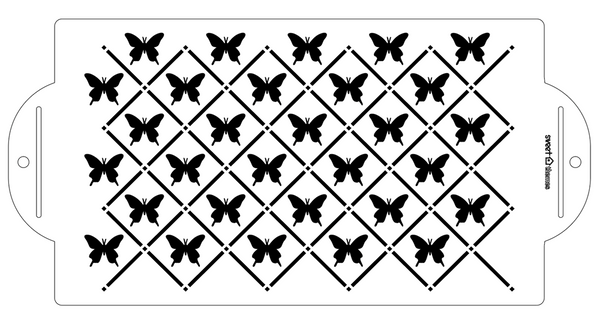 Butterfly Trellis Cake Stencil