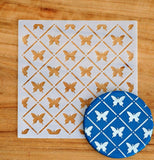 Butterfly Trellis Cookie Stencil