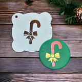 Candy Cane Cookie / Cupcake Stencil