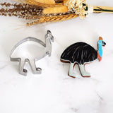 Cassowary Stainless Steel Cookie Cutter with Recipie Card