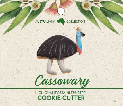 Cassowary Stainless Steel Cookie Cutter with Recipie Card