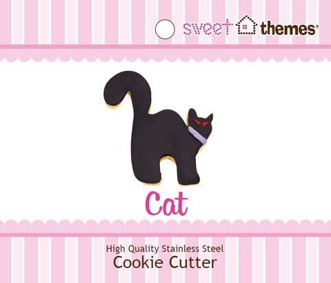 Cat Stainless Steel Cookie Cutter with Swing Tag