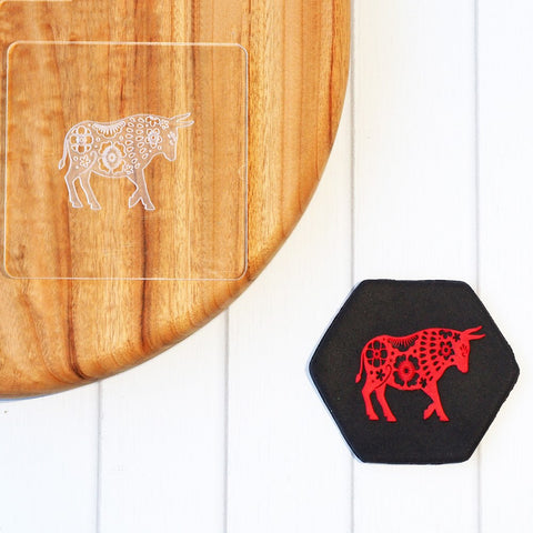 Birthday Chinese Zodiac Ox Raise It Up / Deboss Cookie Stamp