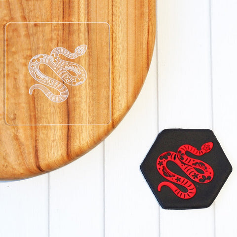 Birthday Chinese Zodiac Snake Raise It Up / Deboss Cookie Stamp