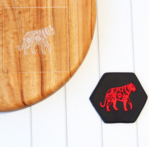 Birthday Chinese Zodiac Tiger Raise It Up / Deboss Cookie Stamp