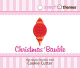 Christmas Bauble Medium Stainless Steel Cookie Cutter with Swing Tag