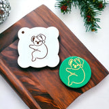 Christmas Koala Cookie / Cupcake Stencil