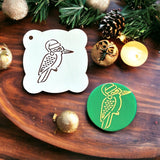 Christmas Kookaburra Cookie / Cupcake Stencil