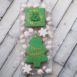 Christmas Tree Large (Stamp Set) Raise It Up / Deboss Cookie Stamp  + 3D Printed Cookie Cutter