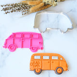 Kombi / Combi (Stamp Set) Emboss 3D Printed Cookie Stamp  + Stainless Steel Cookie Cutter