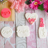 Congrats (Bold Script) Emboss 3D Printed Cookie Stamp