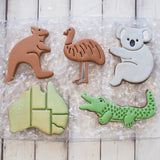 Crocodile (Stamp Set) Emboss 3D Printed Cookie Stamp + 3D Printed Cookie Cutter