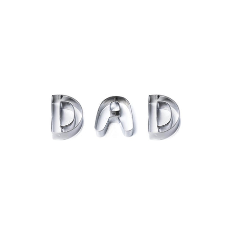 Dad Stainless Steel Cookie Cutter Set  (2 pce) - End of Line Sale