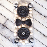 Moustache Border Emboss 3D Printed Cookie Stamp