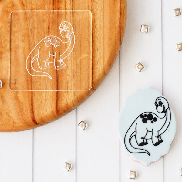 Dinosaur Diplodocus Baby Raise It Up / Deboss Cookie Stamp