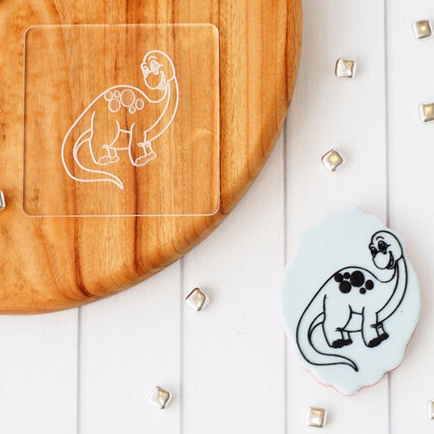 Dinosaur Diplodocus Baby Raise It Up / Deboss Cookie Stamp
