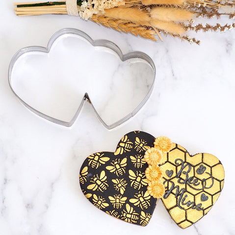 Double Heart Stainless Steel Cookie Cutter