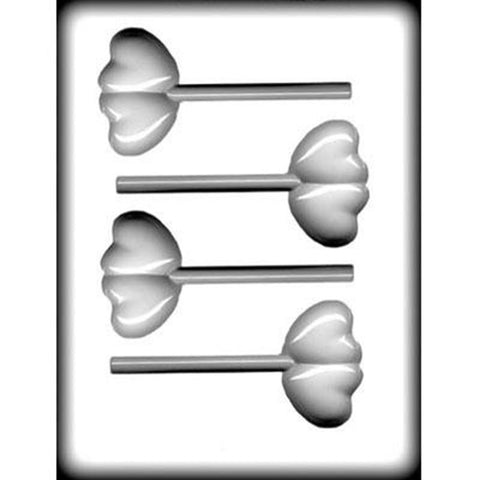 Double Heart Sucker Hard Candy Mould