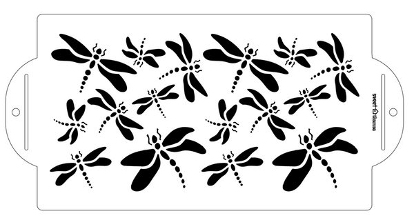 Dragonfly Pattern Cake Stencil