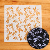Dragonfly Pattern Cookie Stencil