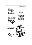 Easter Words Cookie Stencil