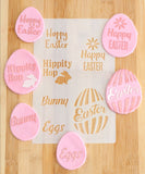 Easter Words Cookie Stencil