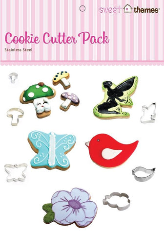 Fairy Garden 6pce Stainless Steel Cookie Cutter Pack