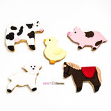 Farmyard 5pce (with Horse) Stainless Steel Cookie Cutter Pack