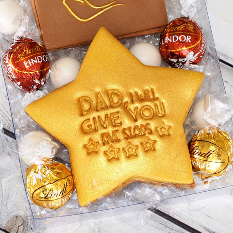 Five Star Dad Emboss 3D Printed Cookie Stamp