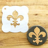 Fleur De Lis Cookie / Cupcake Stencil