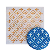Fleur de lis Trellis Cookie Stencil
