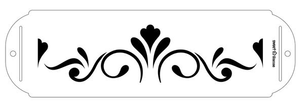 Flourish Cake Stencil