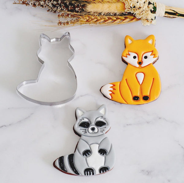 Fox / Raccoon / Cat Stainless Steel Cookie Cutter