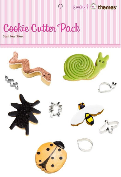 Garden Creepy Crawlies 5pce Stainless Steel Cookie Cutter Pack